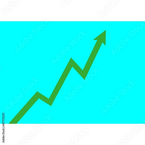 business growth graph stock chart up and down 