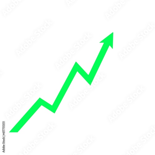 business growth graph stock chart up and down 