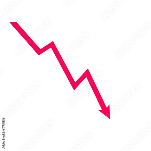 business growth graph stock chart up and down	

