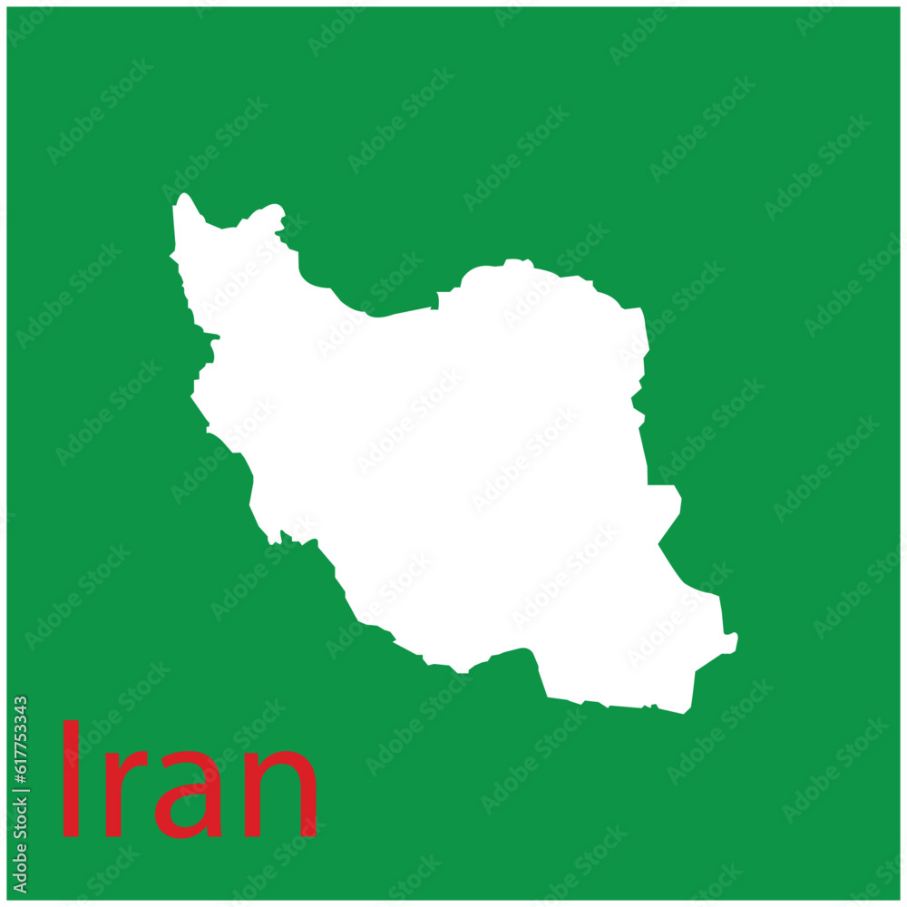 Obraz premium iran map icon vector