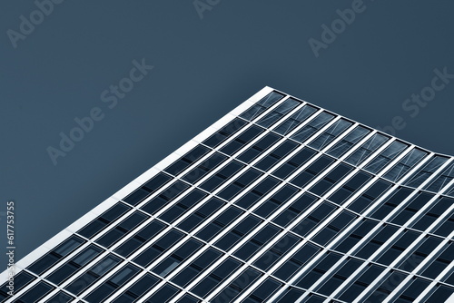 Split-tone minimalist abstract modern facade