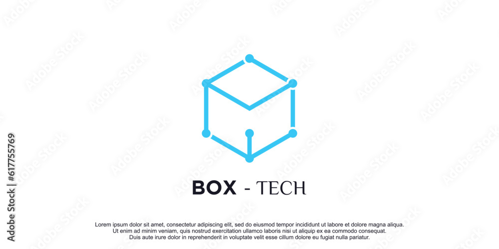 Tech logo with creative lineart design premium vector Tech logo with creative lineart design premium vector