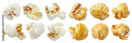 Collection of popcorn cut out photo