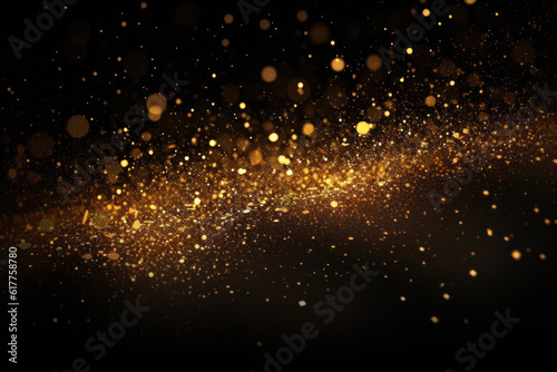 glitter lights grunge background, gold glitter defocused abstract Lights Background