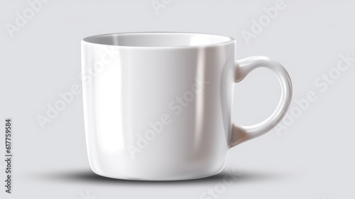 white cup of white background