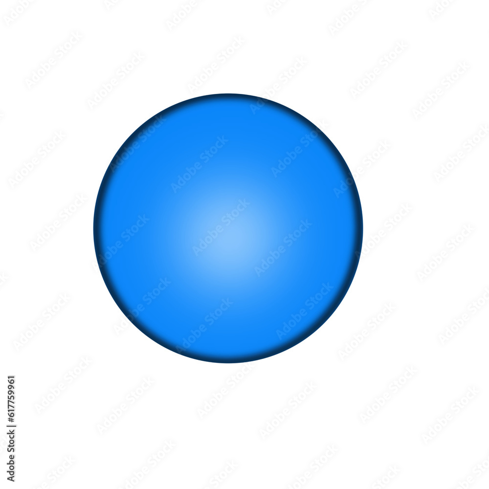 Digital illustration of a sphere in 3D Digital illustration of a sphere in 3D