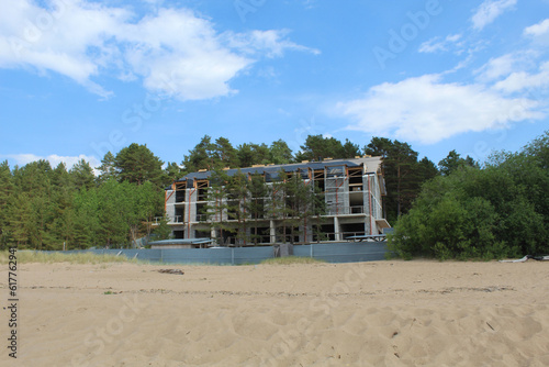Ταπετσαρία Baltic Sea beachfront hotel under construction in Saulkrasti, Latvia
