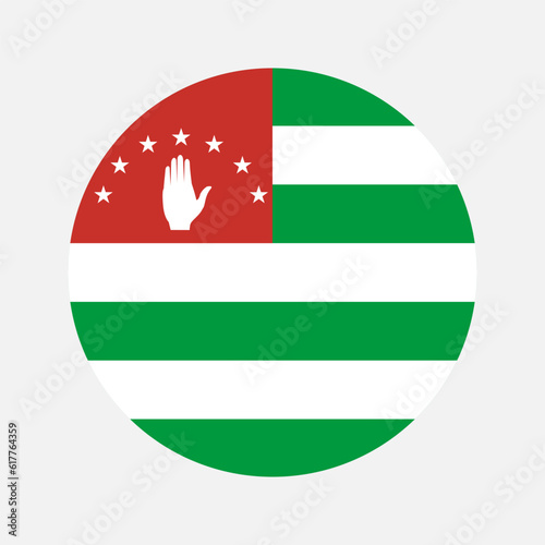 Abkhazia flag simple illustration for independence day or election