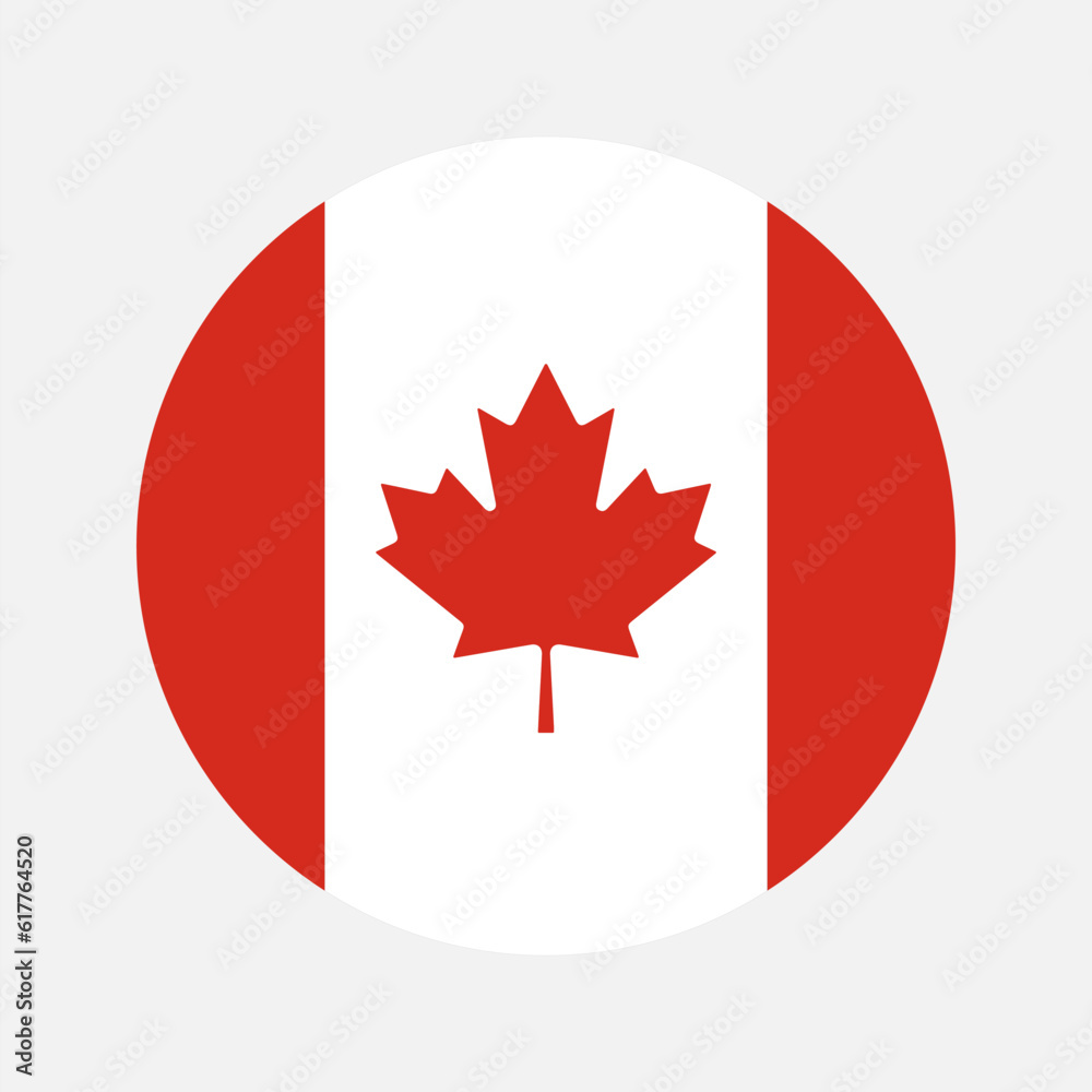 Canada flag simple illustration for independence day or election Canada flag simple illustration for independence day or election