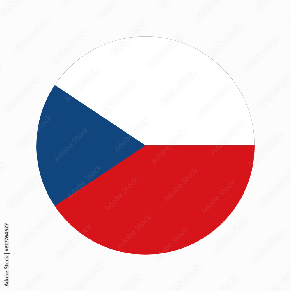 Czechia flag simple illustration for independence day or election Czechia flag simple illustration for independence day or election
