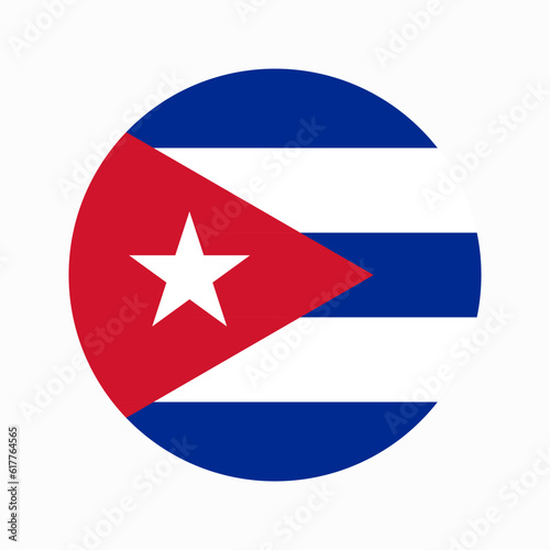 Cuba flag simple illustration for independence day or election