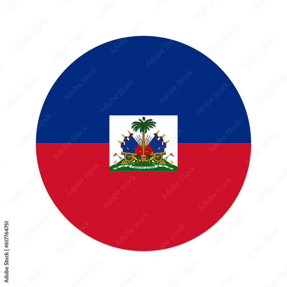 Naklejka premium Haiti flag simple illustration for independence day or election