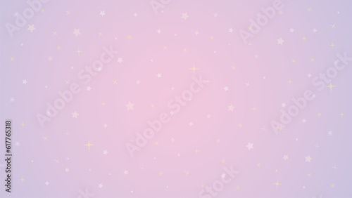 キラキラした星が輝くピンクの星空のベクター背景画像