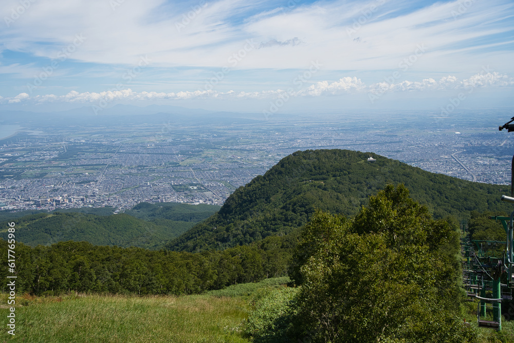 Obraz premium 札幌市手稲区の手稲山山頂からの風景