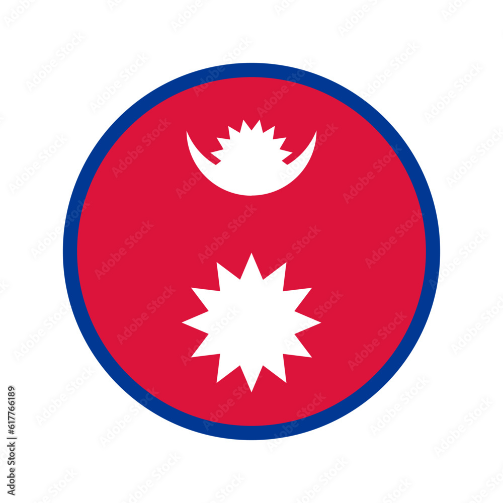 Nepal flag simple illustration for independence day or election