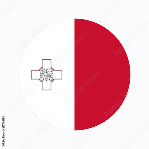 Malta flag simple illustration for independence day or election