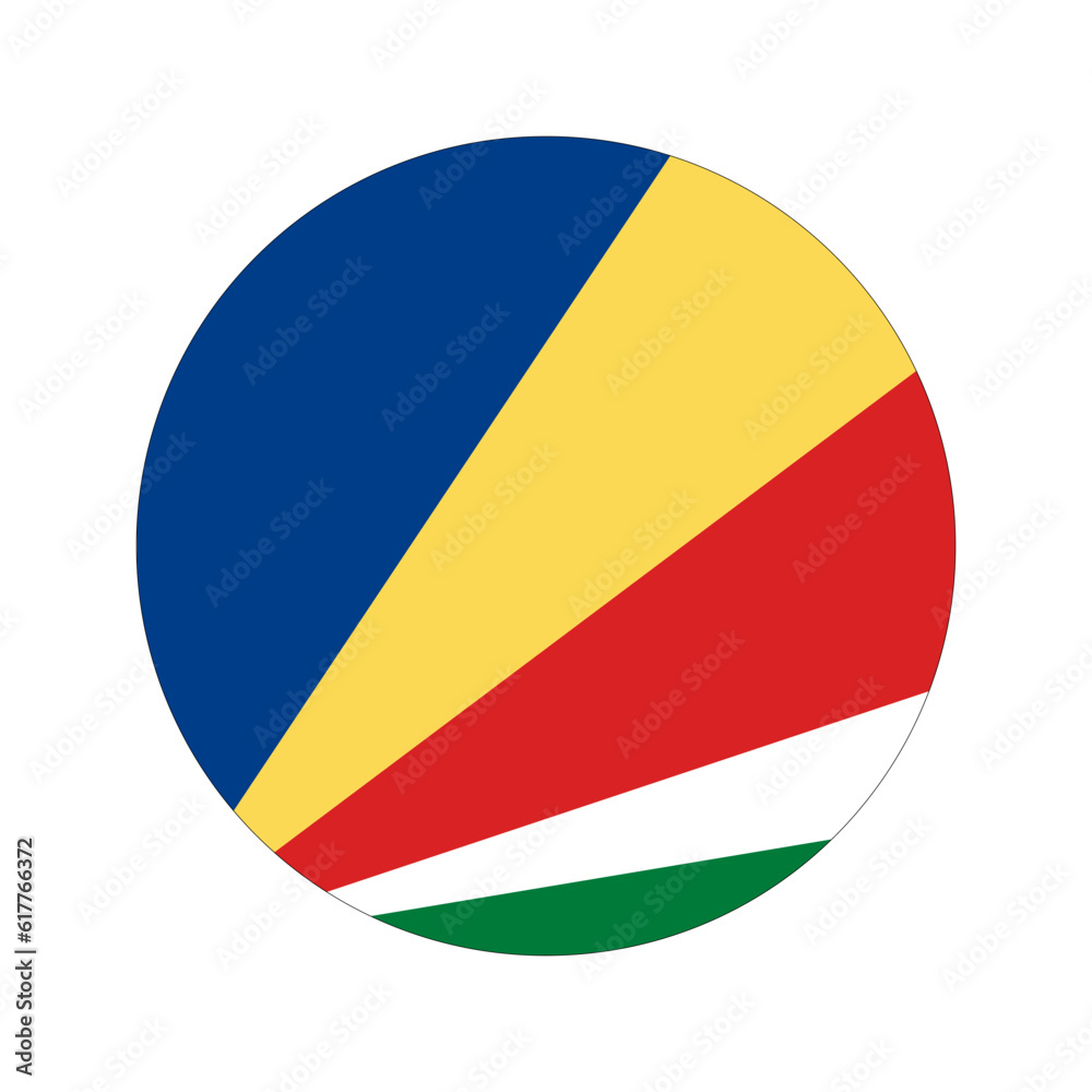 Fototapeta premium Seychelles flag simple illustration for independence day or election