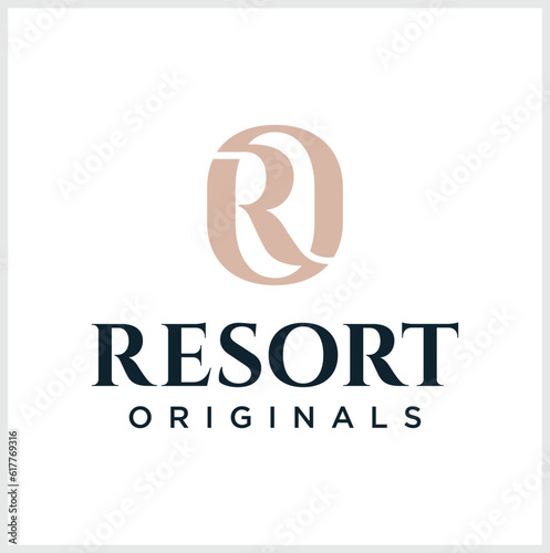 R letter logo design for a company or real estate developer
