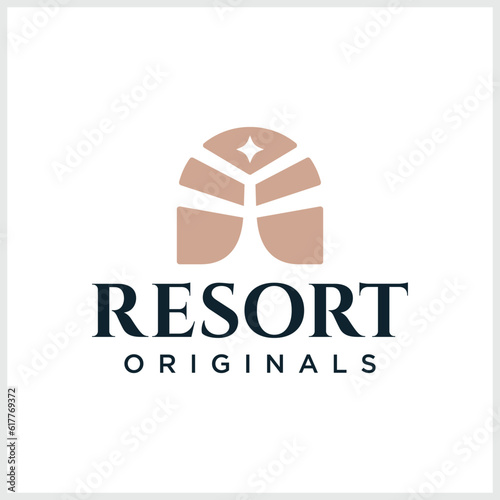 R letter logo design for a company or real estate developer