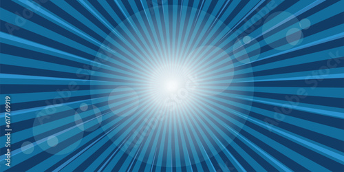 Blue beams of light background with light bubbles, energetic texture with exciting vibe. 