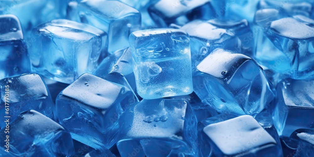 AI Generated. AI Generative. Ice cube cold water solid pattern decoration background. Graphic Art AI Generated. AI Generative. Ice cube cold water solid pattern decoration background. Graphic Art