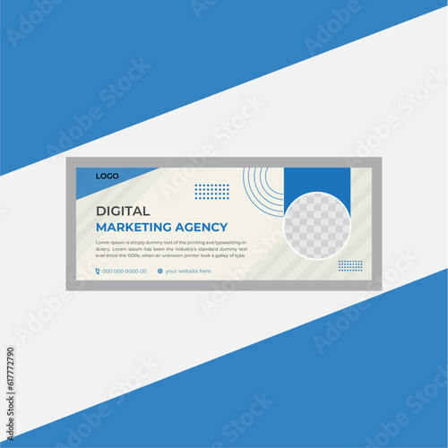 facebook cover design template, modern facebook cover design