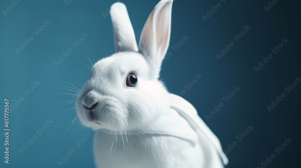 The Courageous Crusader: Rabbit in a Hero's Attire Bravely Faces Challenges for Bunny Freedom