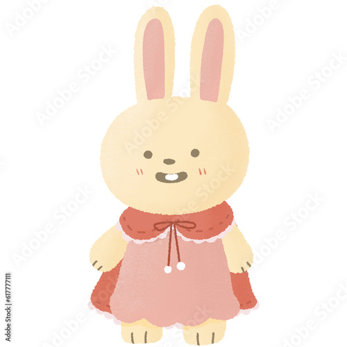 Rabbit girl redhood smile