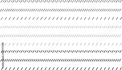 イラスト素材：手書きのシンプルでかわいい罫線・ライン素材. simple hand draw borders