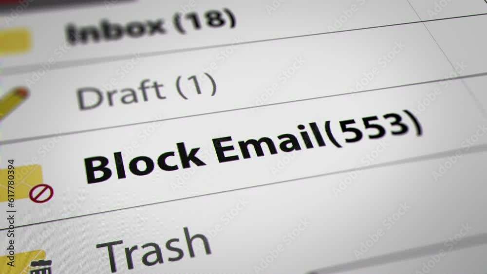 Animated Block Mail Number on Webmail. Fictitious Data Created Exclusively for This Concept Footage
Animated Block Mail Number on Webmail. Fictitious Data Created Exclusively for This Concept Footage