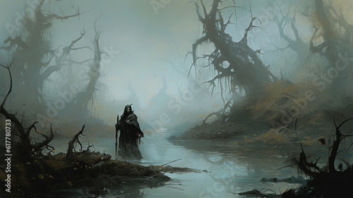 halloween scene Superb anime-styled and DnD environment