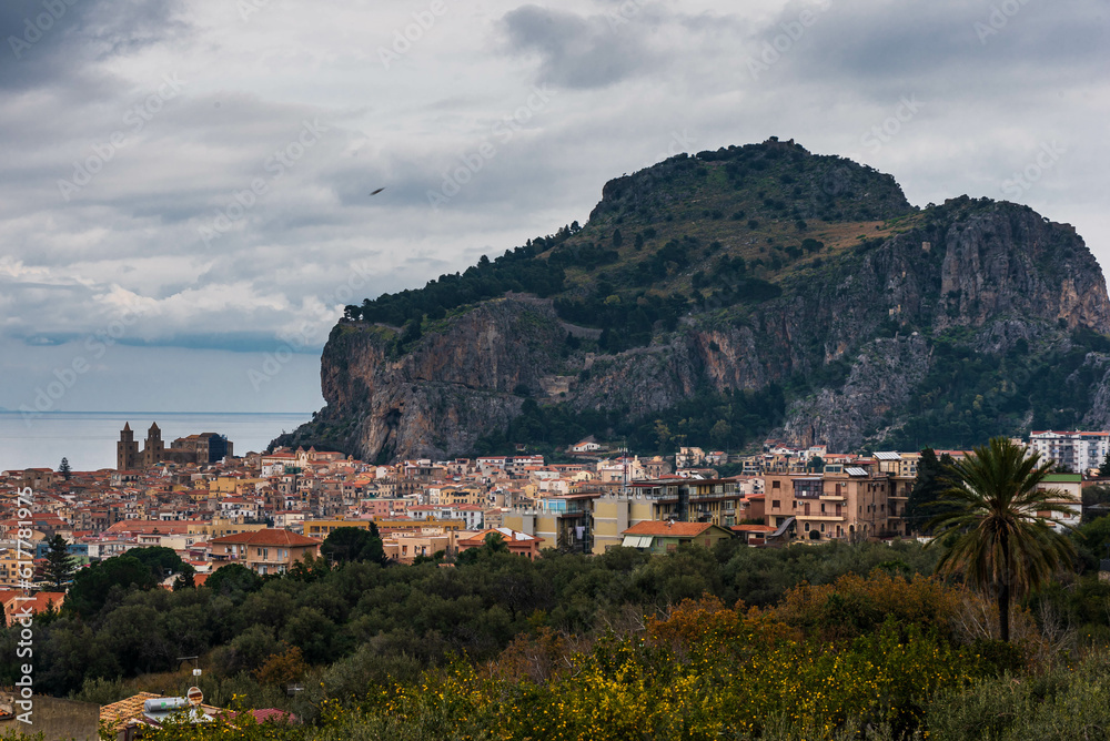 View of Cefalù, Palermo, Sicily, Italy, Europe, World Heritage Site