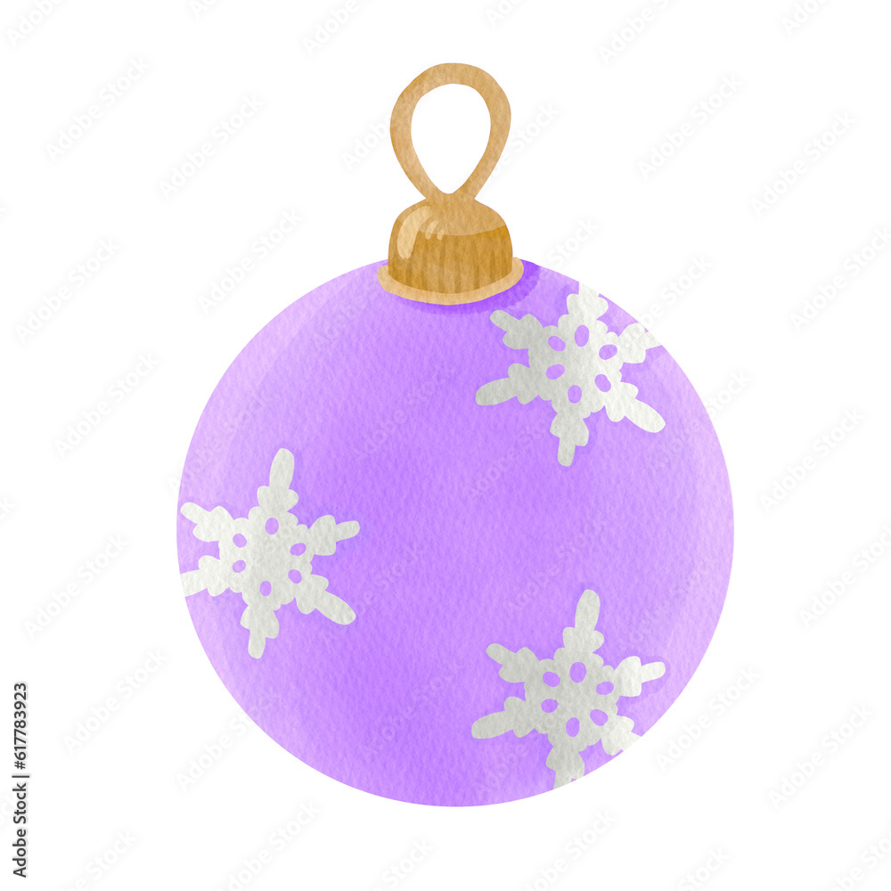 Fototapeta premium Christmas Ball Purple