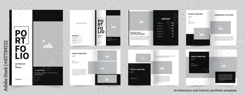 Portfolio Layout, Architecture portfolio or interior portfolio design Template