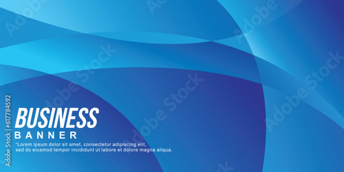 Abstract blue wavy gradient color background