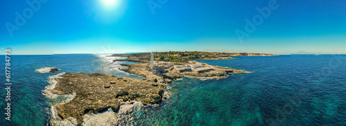 Aerial View of Augusta Coastline, Syracuse, Sicily, Italy, Europe
