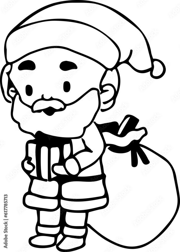 Obraz premium Sketch Santa Claus
