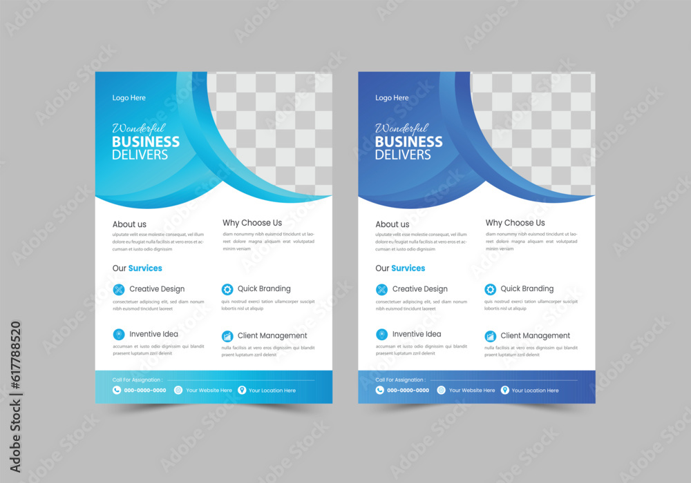 Obraz premium A flyer is a single sheet of marketing collateral used to promote a product, service, upcoming event, business, or brand in a single, eye-catching, easy-to-digest format.