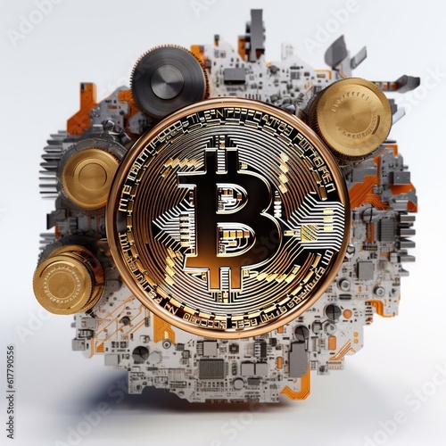 time is money concept bitcoin cryptocurrency