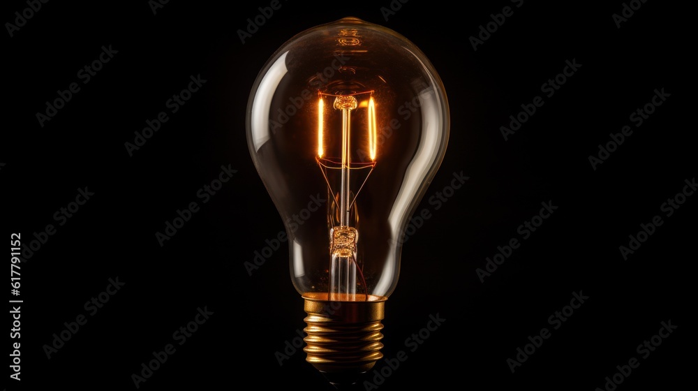 light bulb on black background light bulb on black background