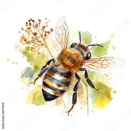 Stunning Honey Bee Clipart in PNG Format. Generative AI