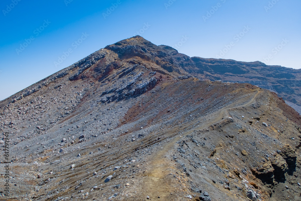 mountain, landscape, rock, sky, climbing, rock, stone