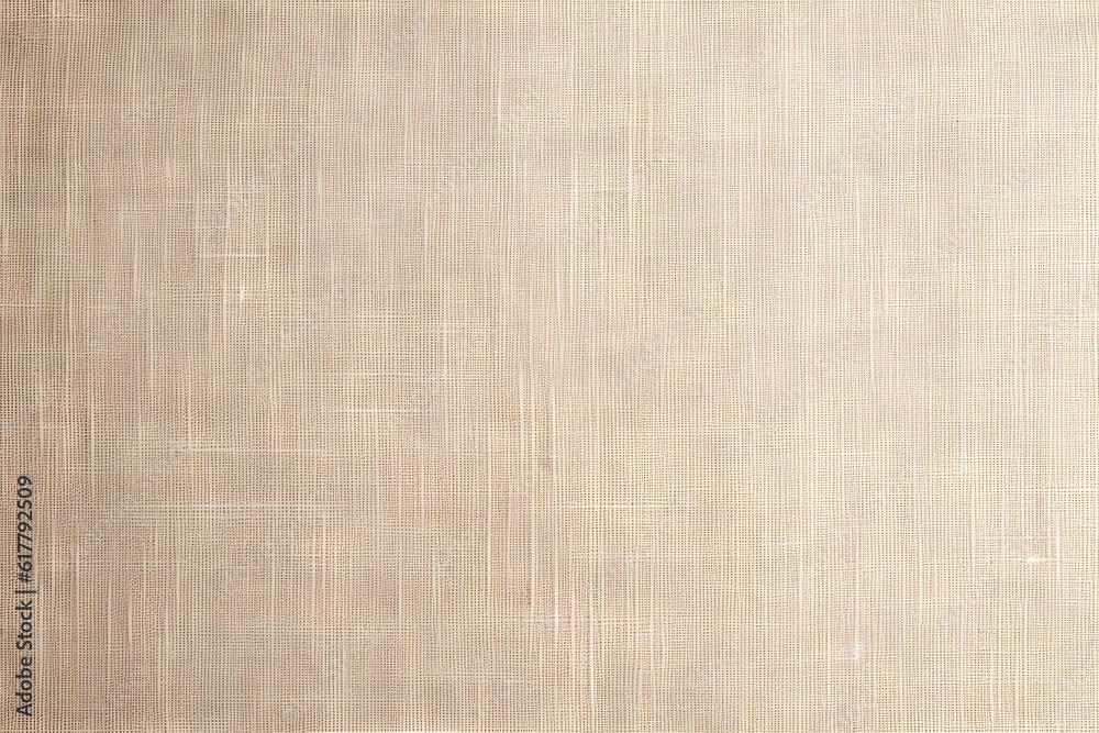 Sackcloth with light beige & white, canvas-like texture, woven background for crafts, Generative AI, Generative, KI