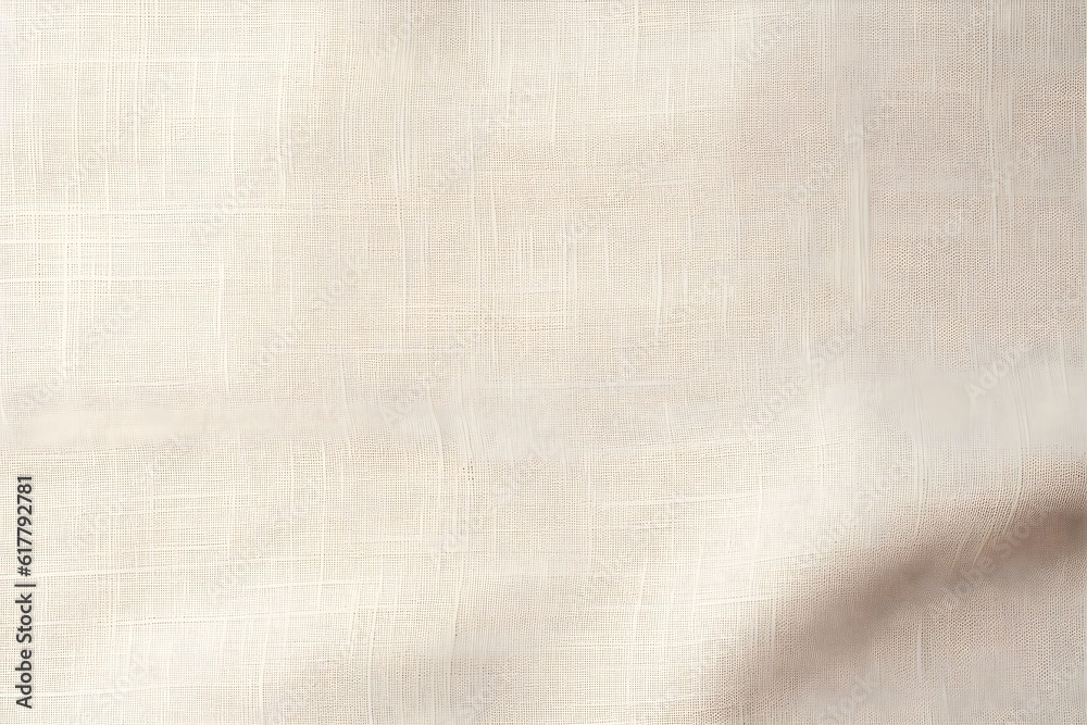 Fototapeta premium Primed canvas styled sackcloth, light beige and white texture, woven fabric background for design, Generative AI, Generative, KI