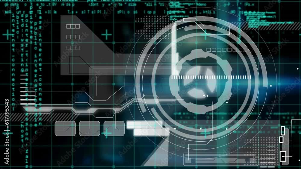 Animation of data processing over scope scanning Animation of data processing over scope scanning