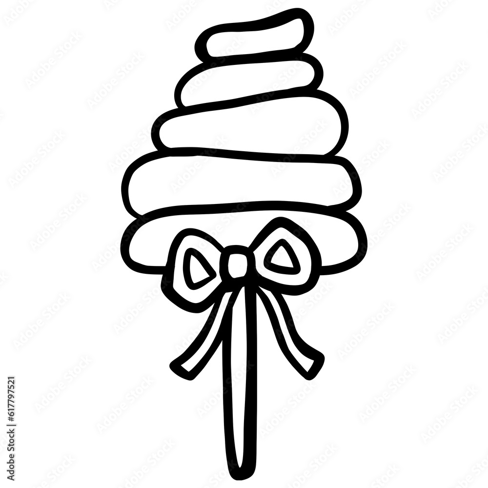 bow and ribbon doodle, illustration, lollipop, candy, sweet, dessert, food, clip art, element, stick, icon, cartoon, graphic, hand drawn, lolly, line, snack, chocolate, black and white, halloween, par