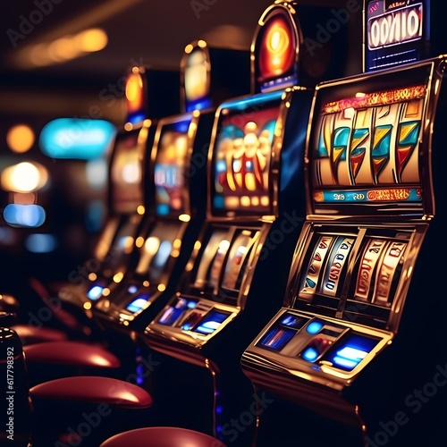 Casino slot machines.