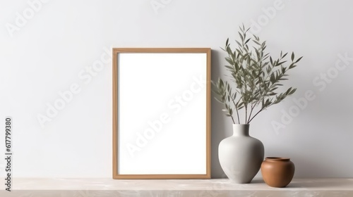 white fram with white background