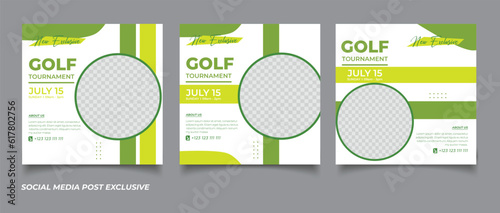 golf tournament social media post