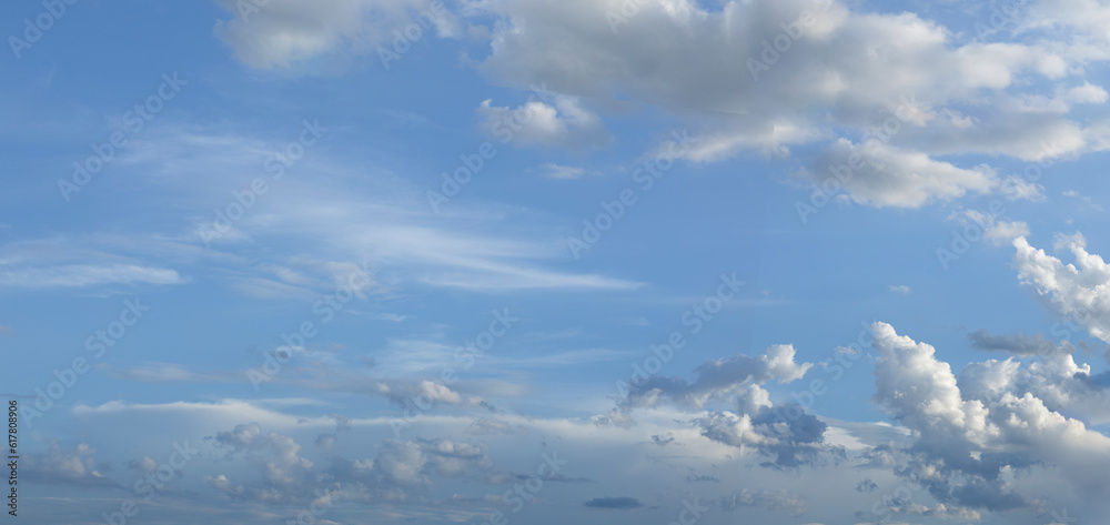 panorama of clouds in the blue sky at afternoon panorama of clouds in the blue sky at afternoon